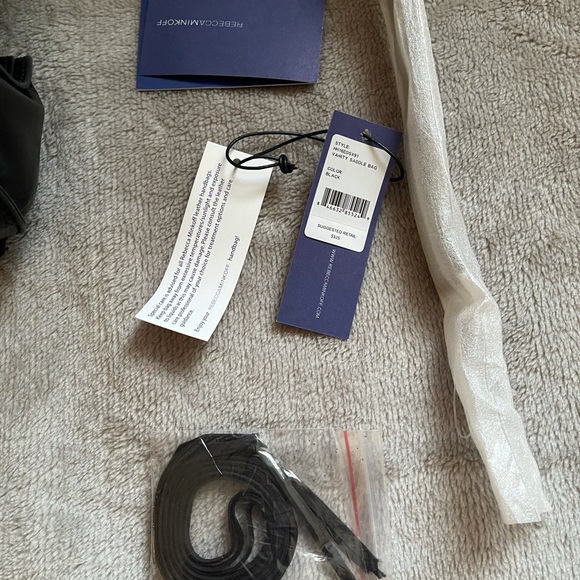 Rebecca Minkoff vanity saddle bag in black - Picture 5 of 9